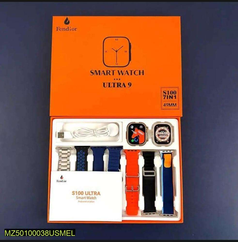 Fendior S100 Ultra 9 Smart Watch 7 in 1